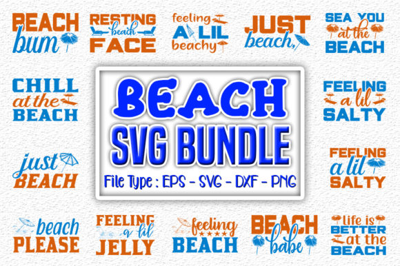 Beach Quotes Designs Bundle