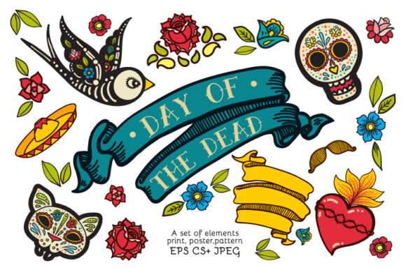 Día de los Muertos Clipart Collection