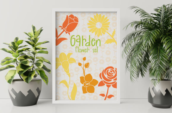 Garden Flower Set: A Delicate Display Font