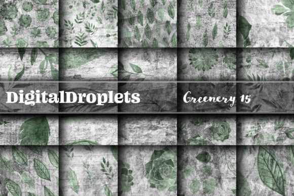 Greenery Collection 15 12x12 Papers
