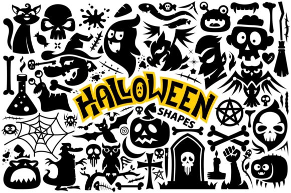 Halloween Vector Shapes Collection: Flexible, Scalable Assets for Seasonal Design