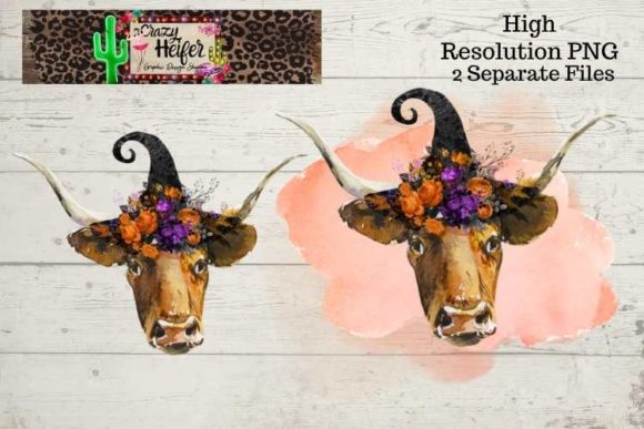 Longhorn Cow Halloween Witch: A Whimsical Fusion of Texas Tradition and Spooky Creativity
