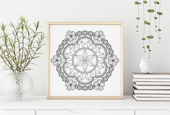 Mandala Art Ribbon Flowers: A Creative Fusion of Pattern and Texture