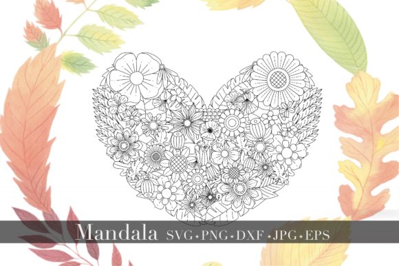 Mandala - Floral Heart