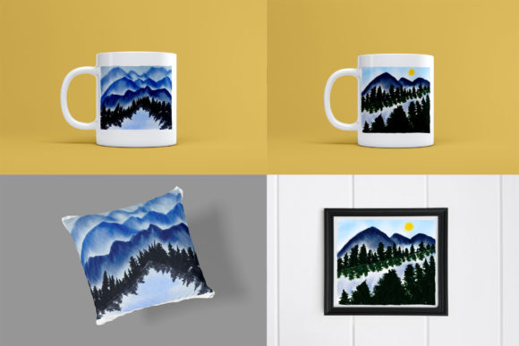 Mountains Watercolor Wet Illustrations: A Strategic Visual Tool for Clarity and Connection