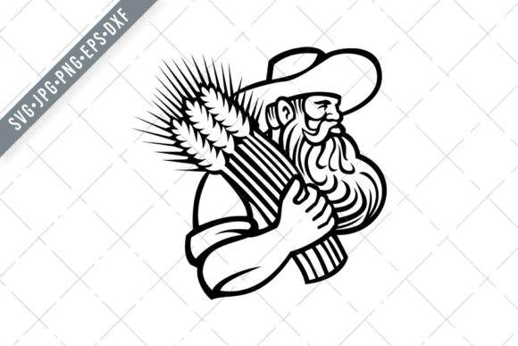 Organic Grain Farmer or Wheat Farmer SVG: A Practical Resource for Creators and Small Businesses