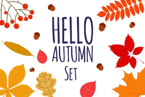 Set of Elements and Compositions Foliage