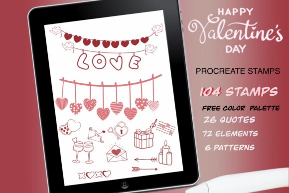 Valentines Procreate Stamps Brushes: A Creative Catalyst for Expressive Digital Design