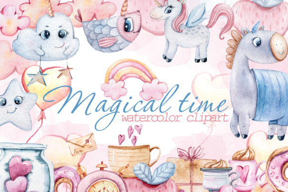 Watercolor Nursery Valentine Clipart