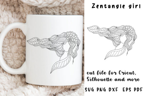 Zentangle. Girl Mandala: Calm, Creativity & Clarity